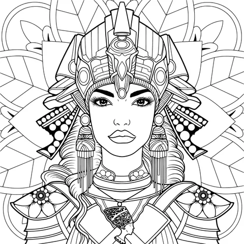 Egyptian - styled female portrait