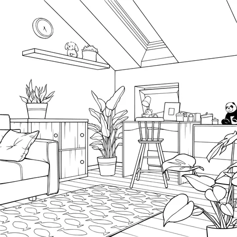 Cozy attic room