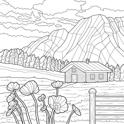 Rural Cottage in the Mountains