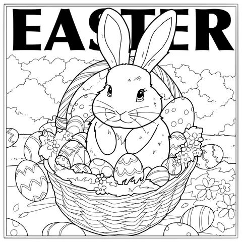 Easter Bunny and Easter Eggs