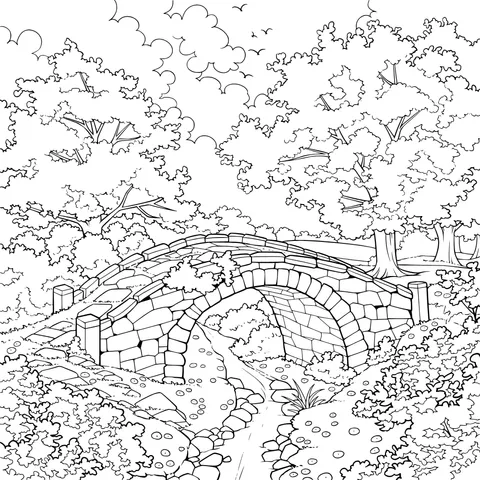 Autumn Stone - Bridge Landscape