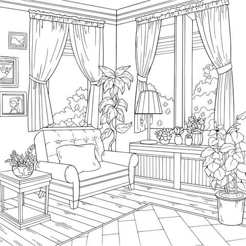 Cozy living - room corner