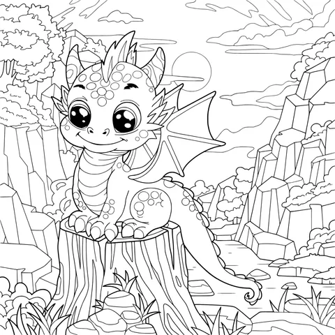 Little Dragon on the Stump