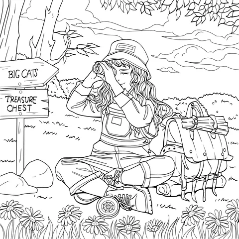 A Girl on a Wilderness Adventure