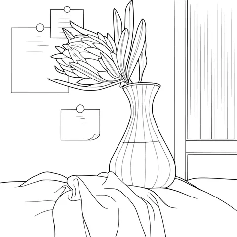 Protea in a Vase