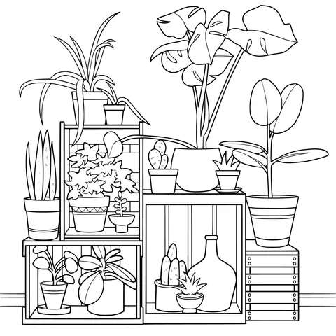 Indoor Green Plant Landscape
