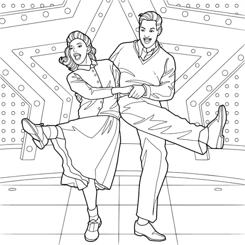 Vintage - style dancing partners
