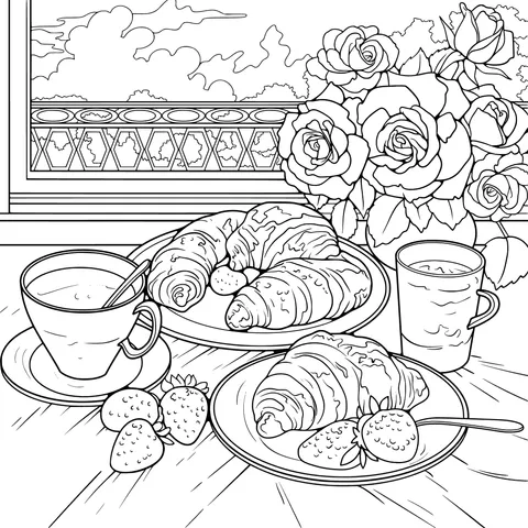 Breakfast Time on the Balcony