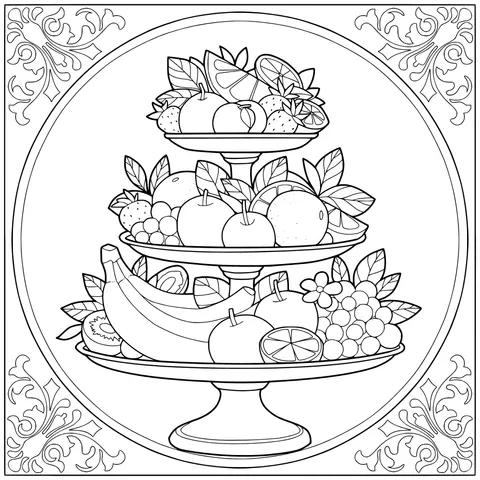 Three - tiered Fruit Platter