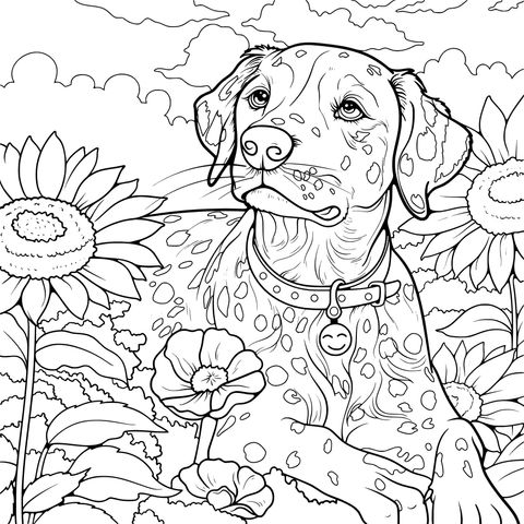 Dalmatian and Flowering Plants