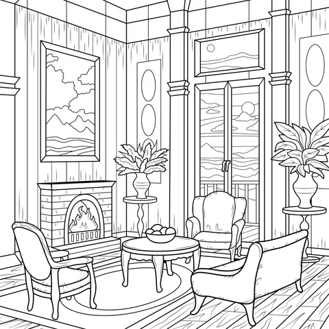 Cozy Living Room Scene