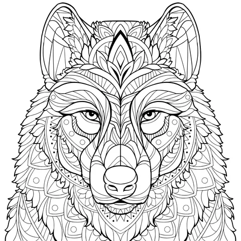 Exquisite Wolf - Head Pattern