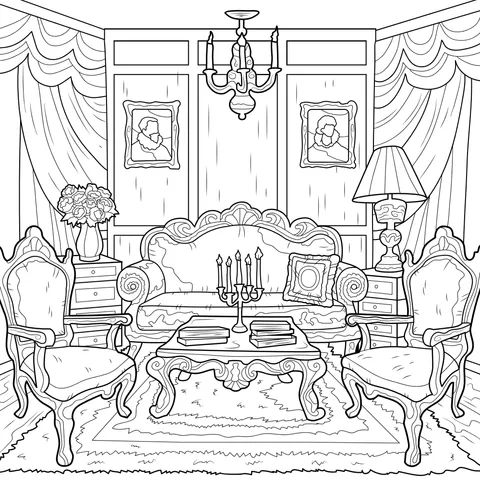 Luxurious Living - room Scene