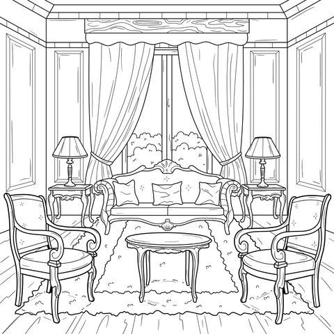 Sala de estar elegante