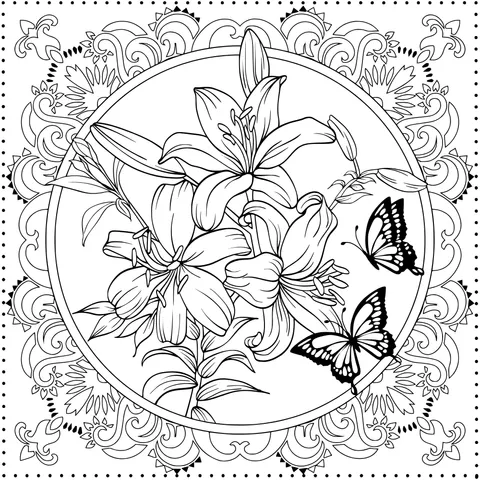 百合花曼陀罗
