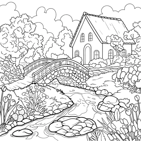 Beautiful Cottage by the Stream