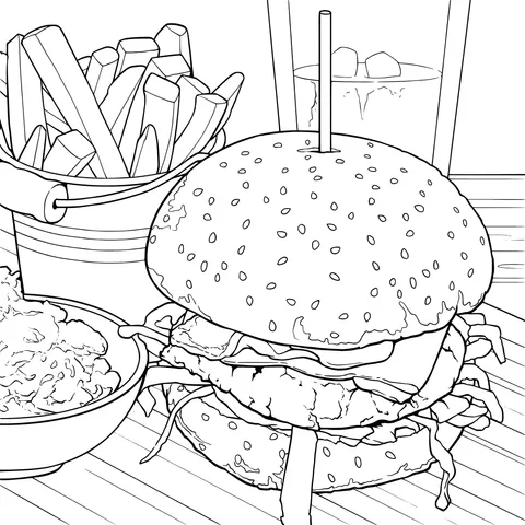Delicious Burger Set