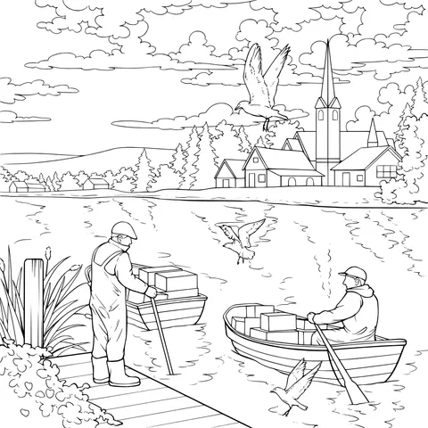 Goods Handling by the River