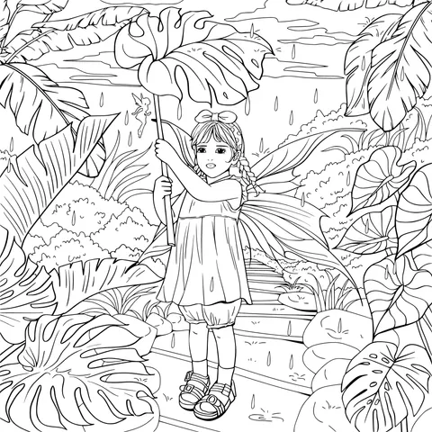 Little Fairy in the Rainforest