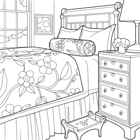 Beautifully Decorated Bedroom