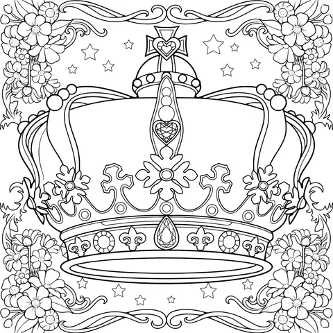 Gorgeous Crown Illustration