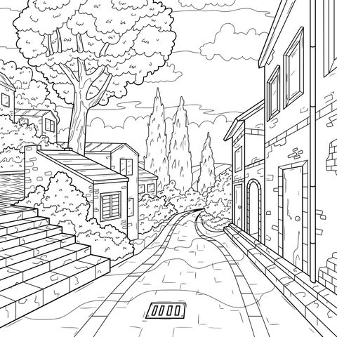Colorful Street Scenery
