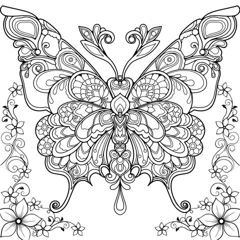 Colorful Patterned Butterfly