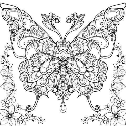 Colorful Patterned Butterfly