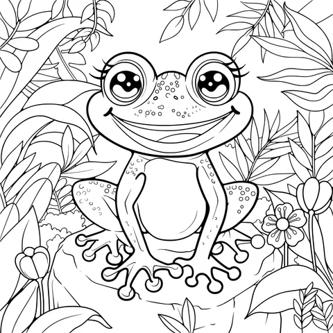 Cute Forest Frog