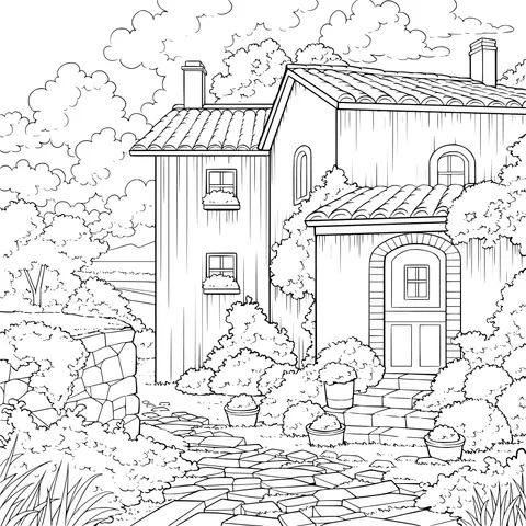 Cozy Cottage in Autumn