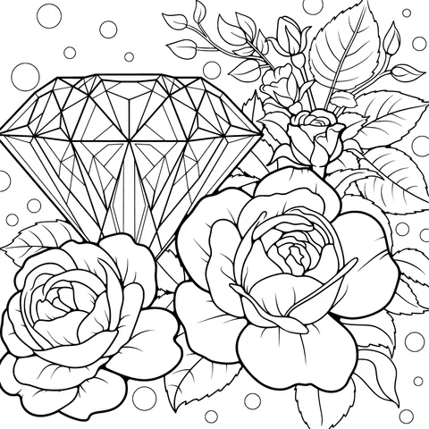 Diamond and Roses