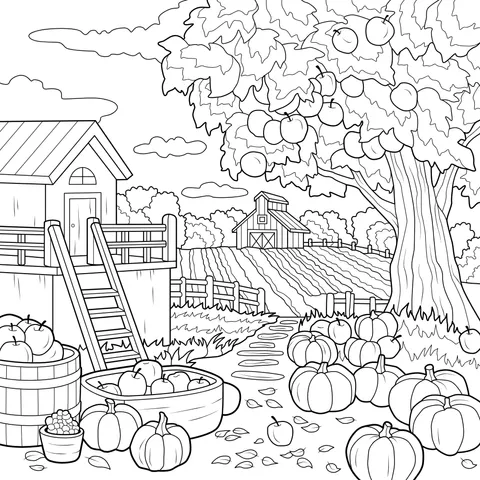 Harvest Scene in the Countryside