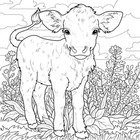 Calf in the Field
