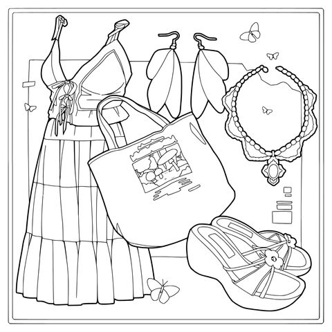 Fashionable Clothing and Accessories Set