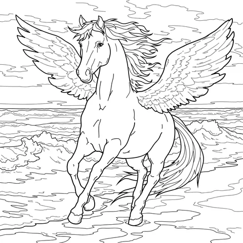 Pegasus on the Beach