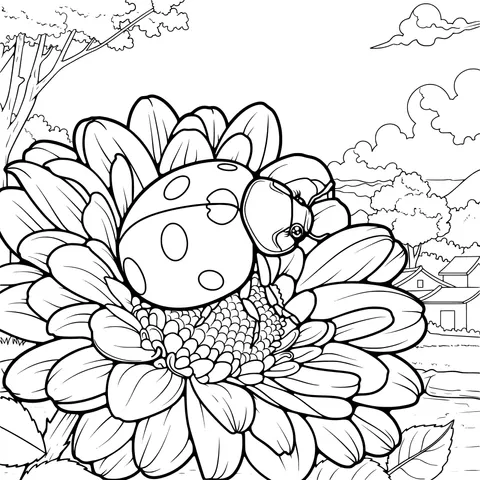Ladybug on the Flower