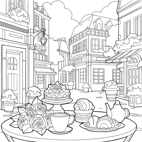 A Cozy Dessert Time on the Street