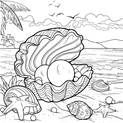 Pearls and Shells on the Beach