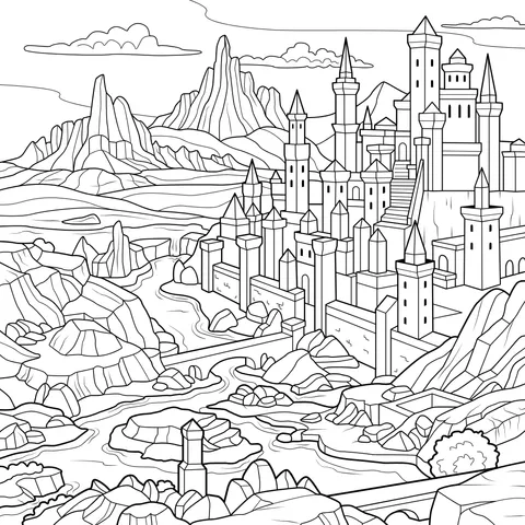 Desert Castle Landscape