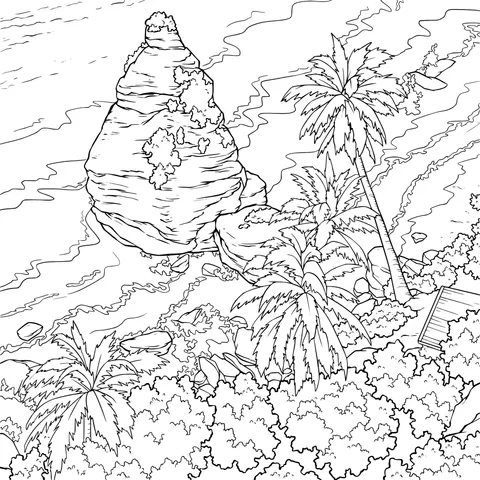 Tropical Seaside Scenery