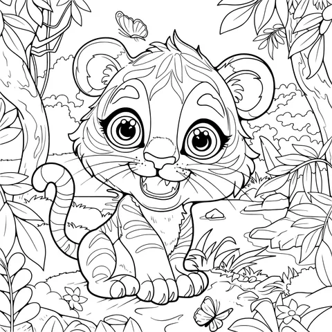Little Tiger in the Forest
