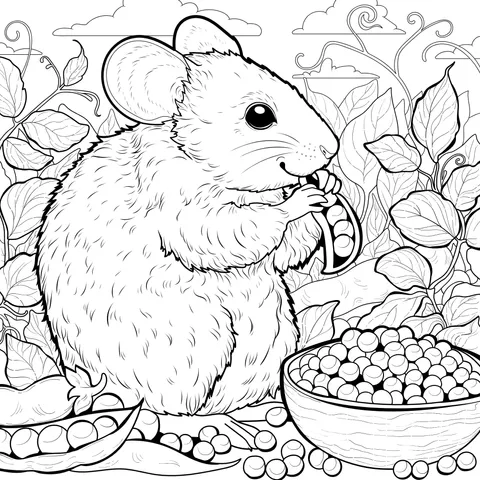 A Mouse Eating Peas