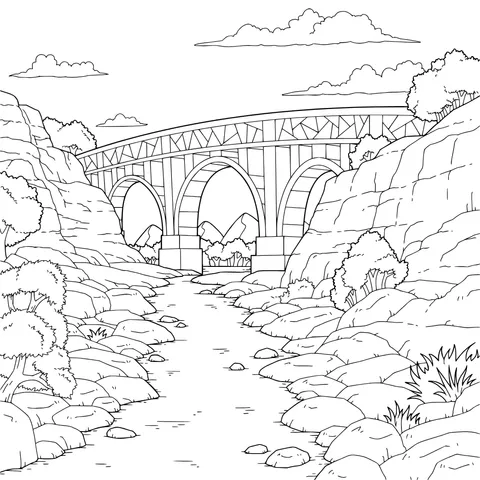 Arch Bridge in the Valley