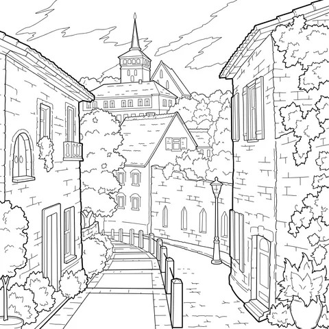 A Fairy - like Town Alley