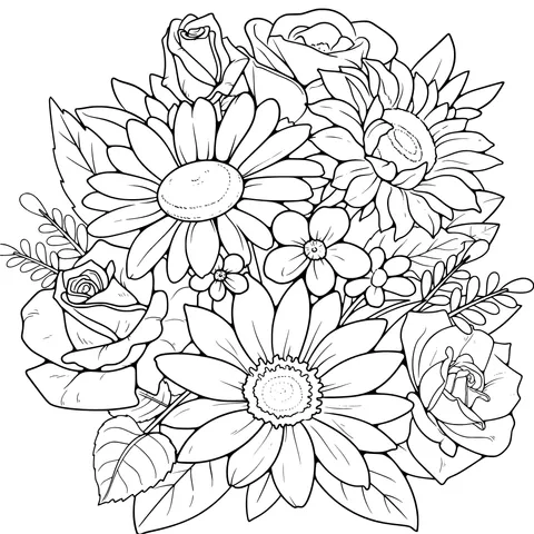 Colorful Flower Illustration