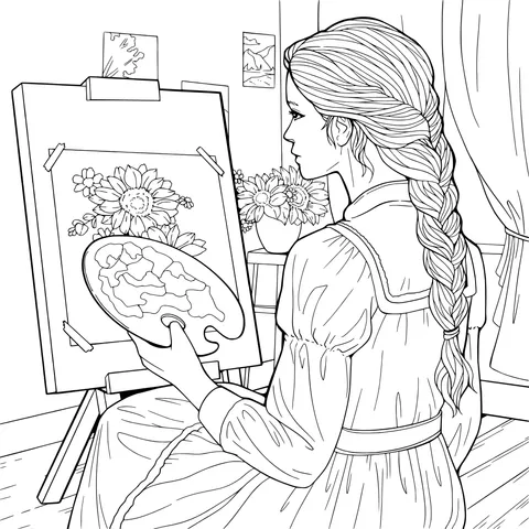 Woman Painting