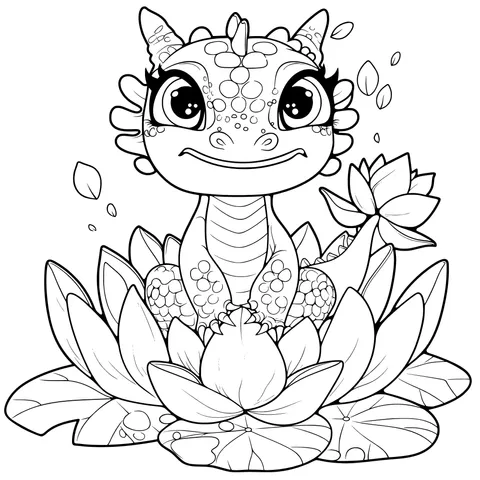 Little Dragon on the Lotus
