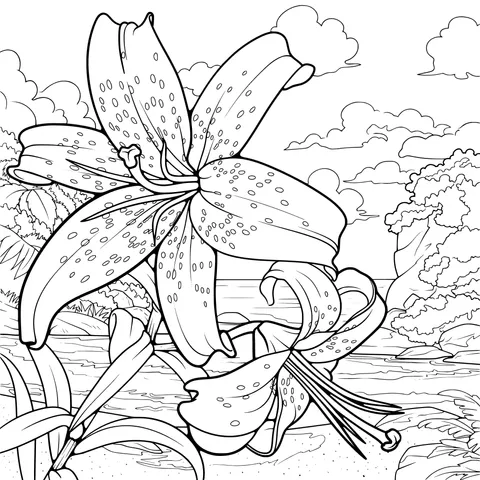 Lilies by the River