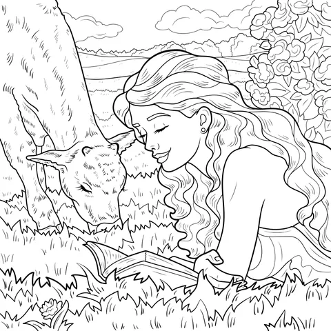 Reading Time on the Grass