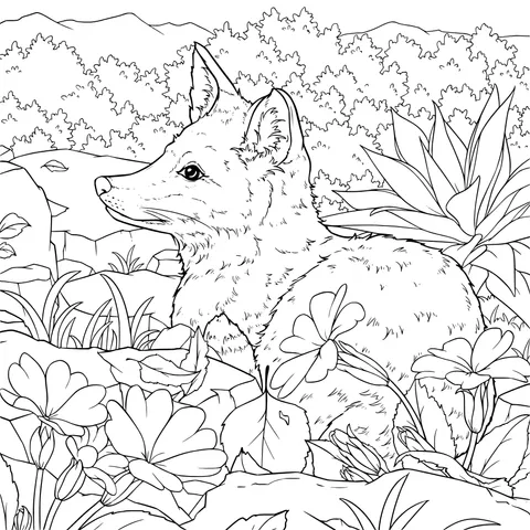 Fox in the Flowering Plants
